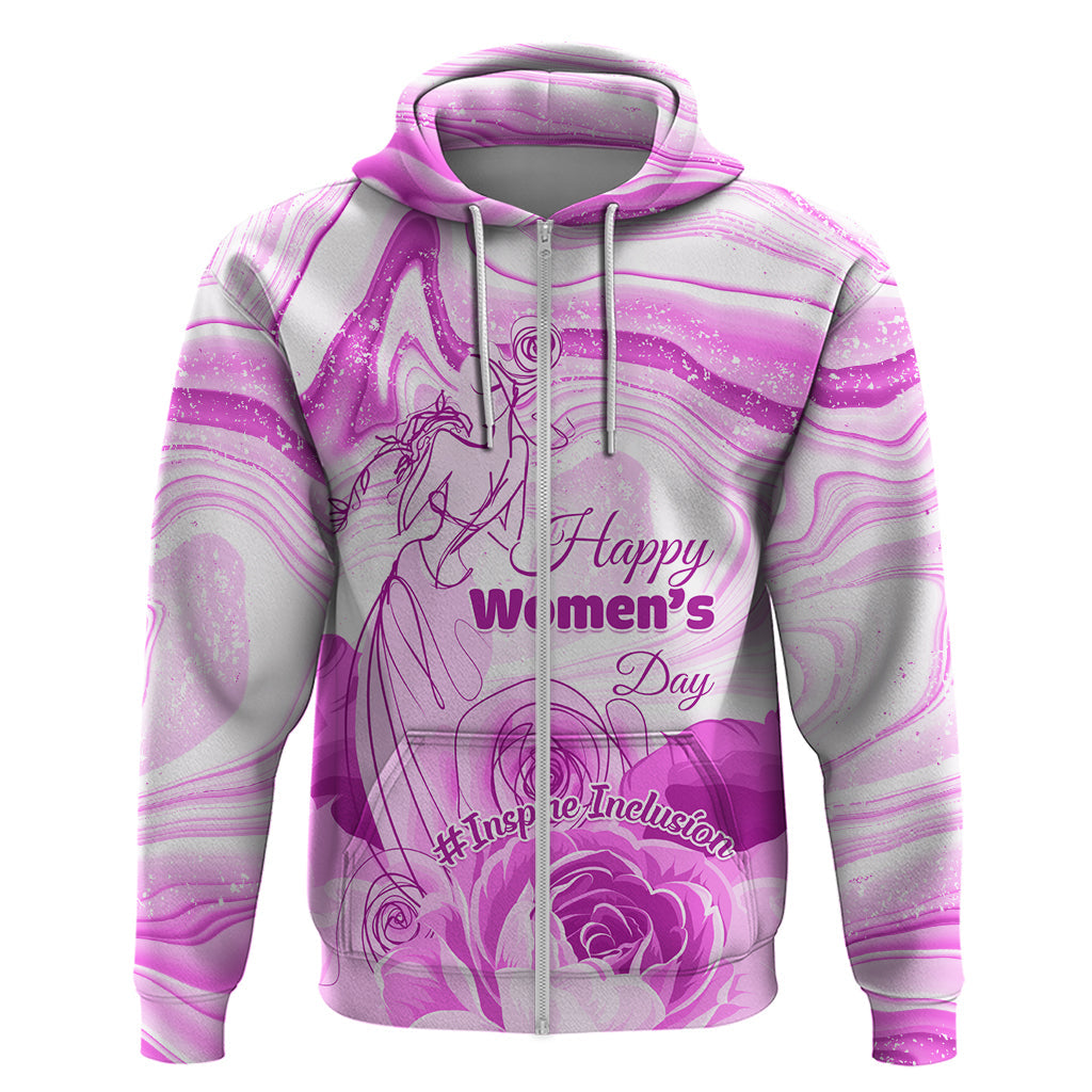 Happy International Women Day 2024 Hoodie Inspire Inclusion LT01