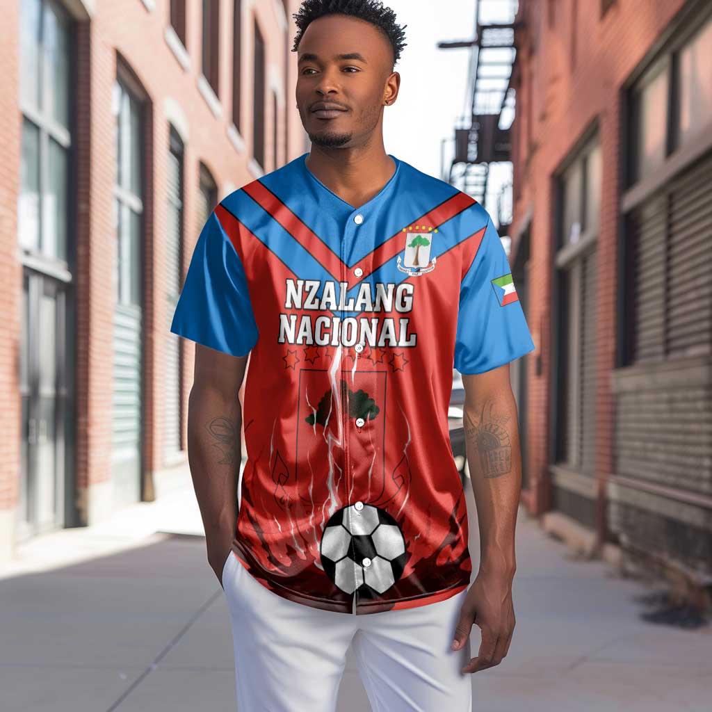 Support Nzalang Nacional - Equatorial Guinea Football Baseball Jersey LT01