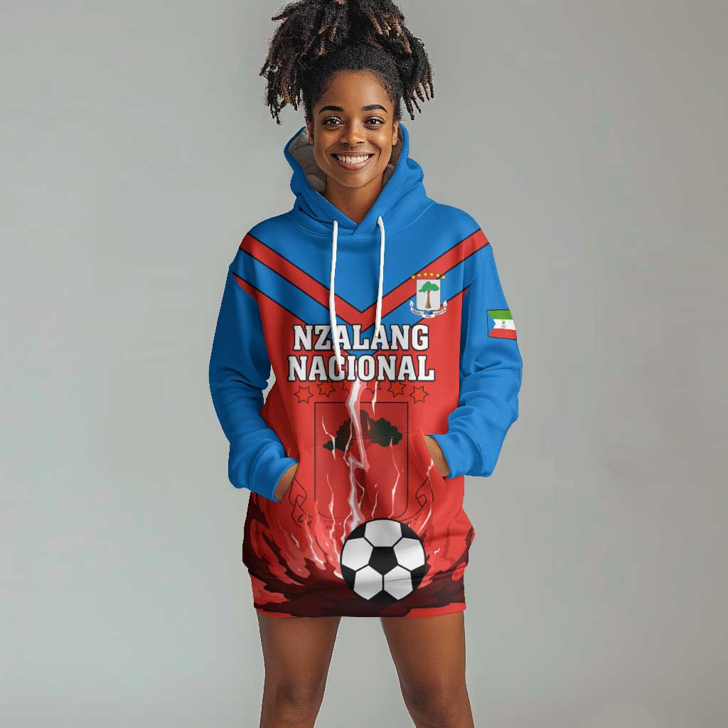 Support Nzalang Nacional - Equatorial Guinea Football Hoodie Dress LT01