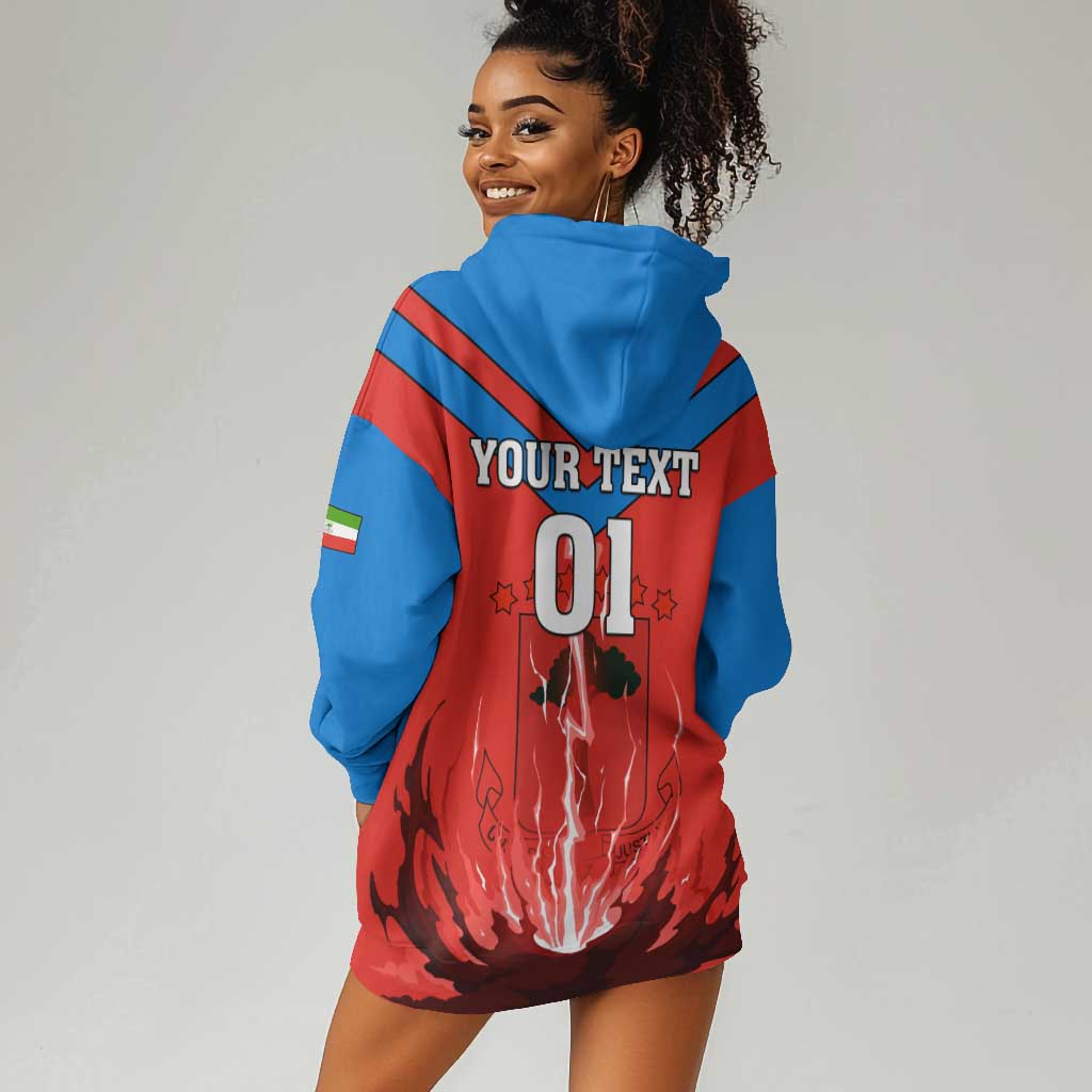 Support Nzalang Nacional - Equatorial Guinea Football Hoodie Dress LT01