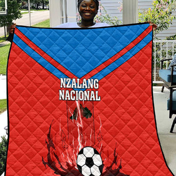 Support Nzalang Nacional - Equatorial Guinea Football Quilt LT01