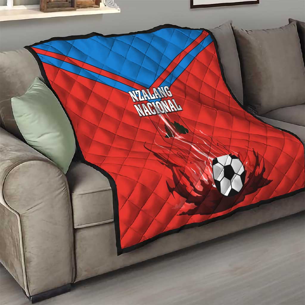 Support Nzalang Nacional - Equatorial Guinea Football Quilt LT01