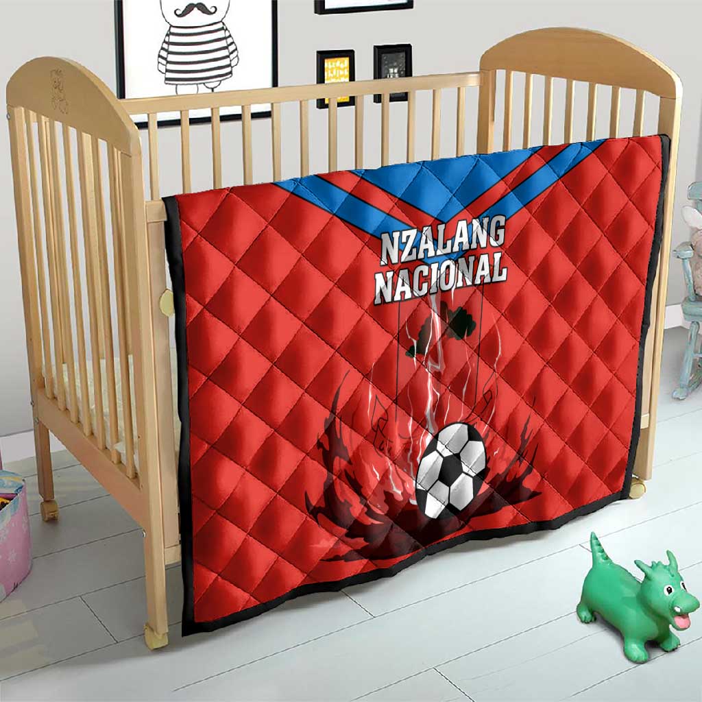 Support Nzalang Nacional - Equatorial Guinea Football Quilt LT01