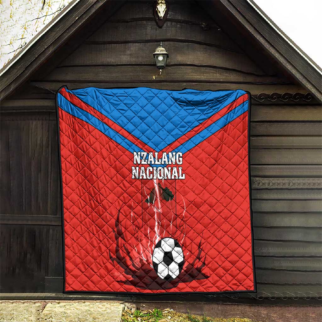 Support Nzalang Nacional - Equatorial Guinea Football Quilt LT01
