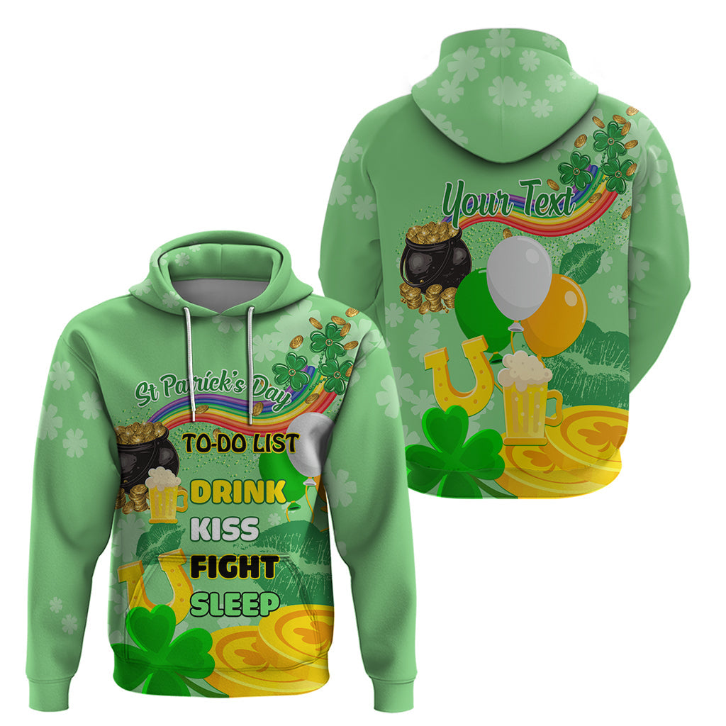 Saint Patrick Day Hoodie Shamrock To Do List LT01