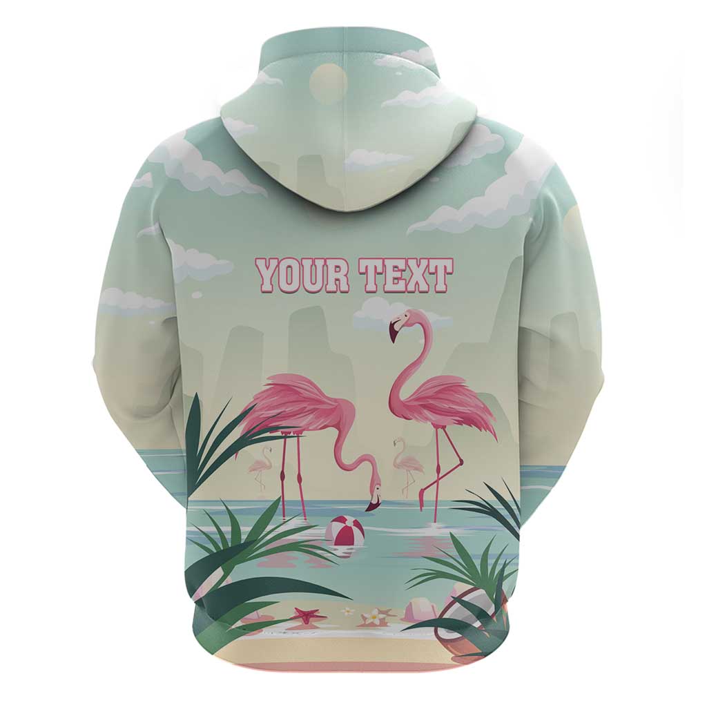 Personalised Bonaire Flamingos Hoodie Summer Time Beach Concept LT01