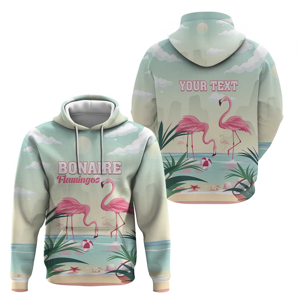 Personalised Bonaire Flamingos Hoodie Summer Time Beach Concept LT01
