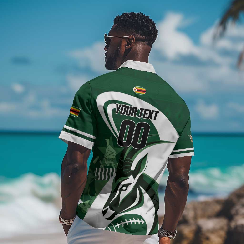 Custom Rugby Zimbabwe Hawaiian Shirt Sables Is The Champion LT01