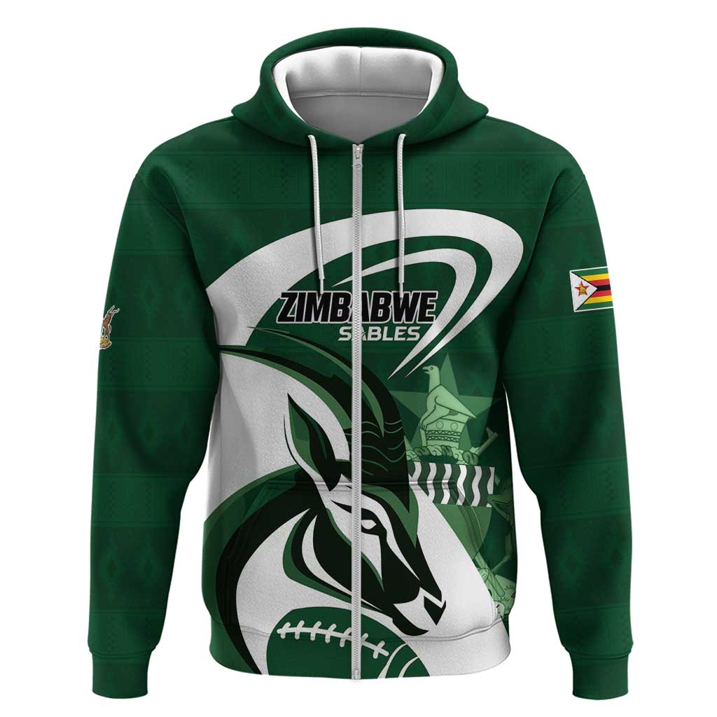 Custom Rugby Zimbabwe Hoodie Sables Is The Champion LT01