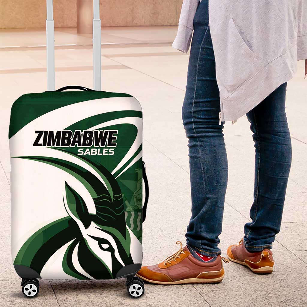 Rugby Zimbabwe Luggage Cover Sables Is The Champion LT01