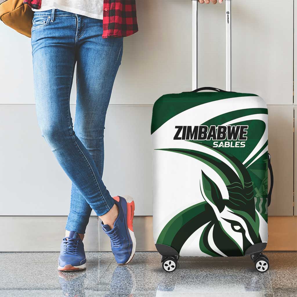 Rugby Zimbabwe Luggage Cover Sables Is The Champion LT01