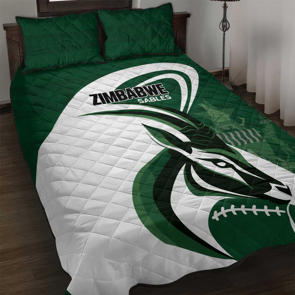 Rugby Zimbabwe Quilt Bed Set Sables Is The Champion LT01