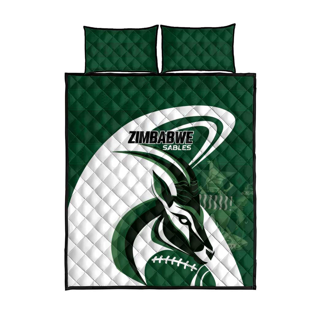 Rugby Zimbabwe Quilt Bed Set Sables Is The Champion LT01