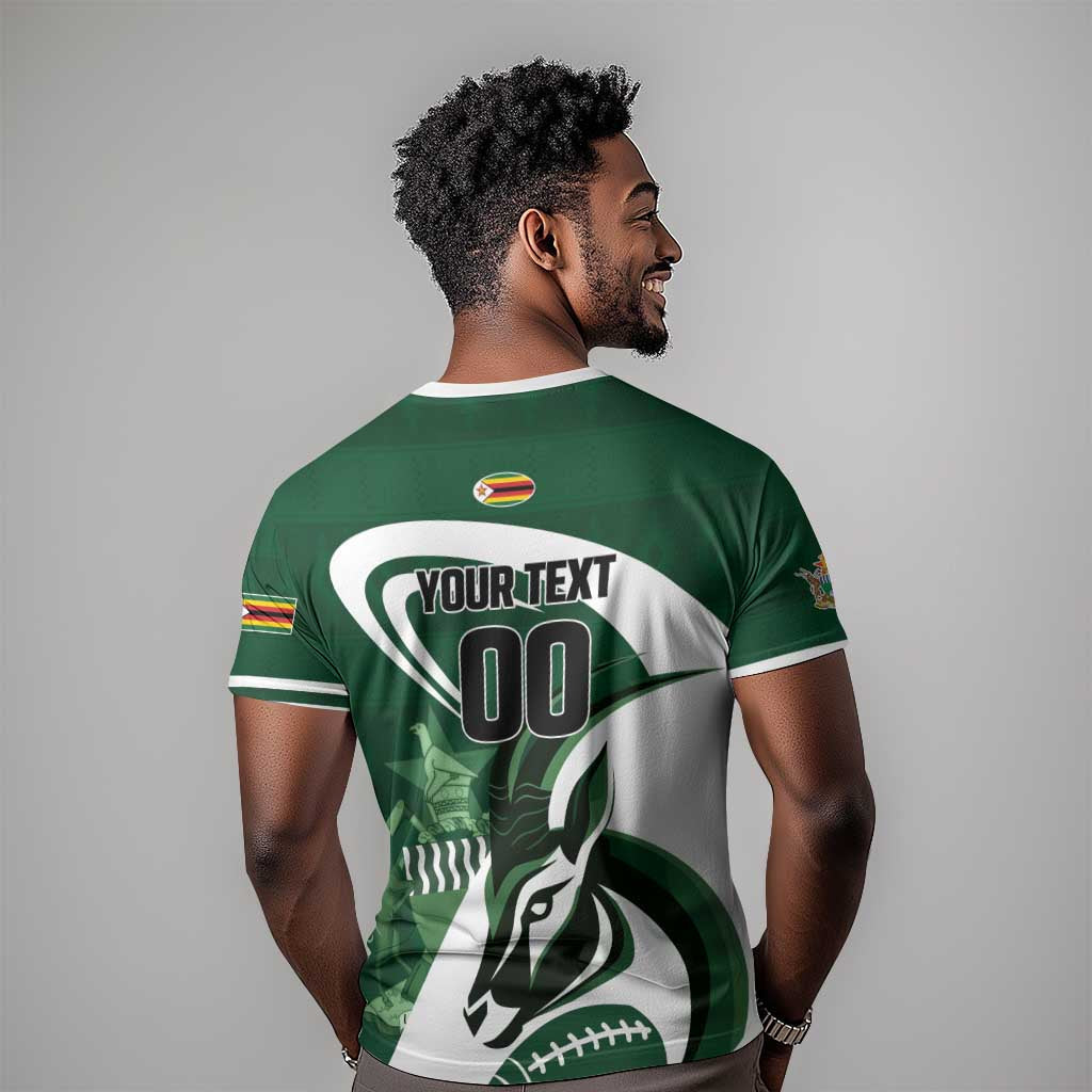 Custom Rugby Zimbabwe T shirt Sables Is The Champion LT01