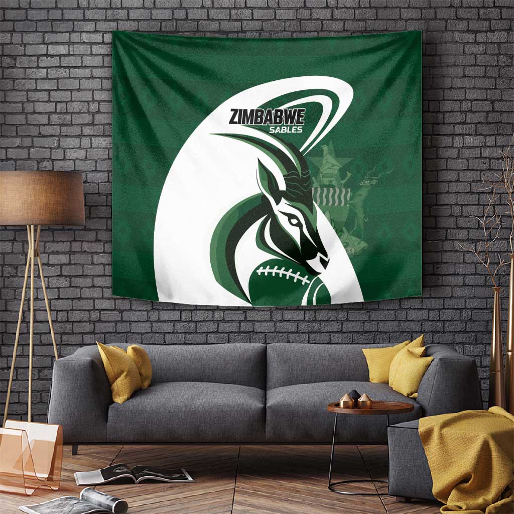 Rugby Zimbabwe Tapestry Sables Is The Champion LT01