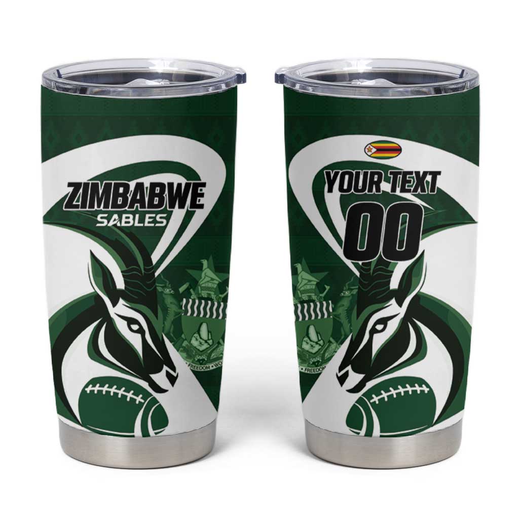 Custom Rugby Zimbabwe Tumbler Cup Sables Is The Champion LT01