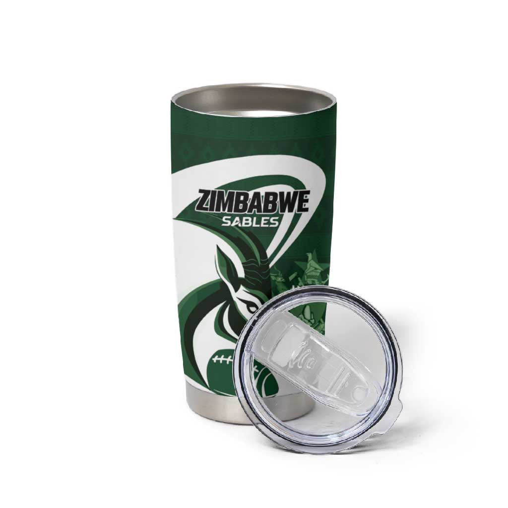 Custom Rugby Zimbabwe Tumbler Cup Sables Is The Champion LT01