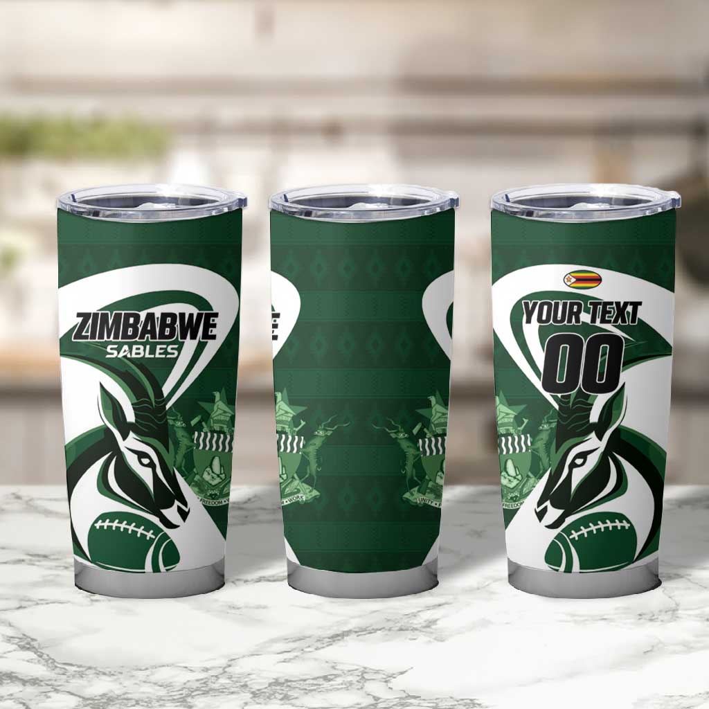 Custom Rugby Zimbabwe Tumbler Cup Sables Is The Champion LT01