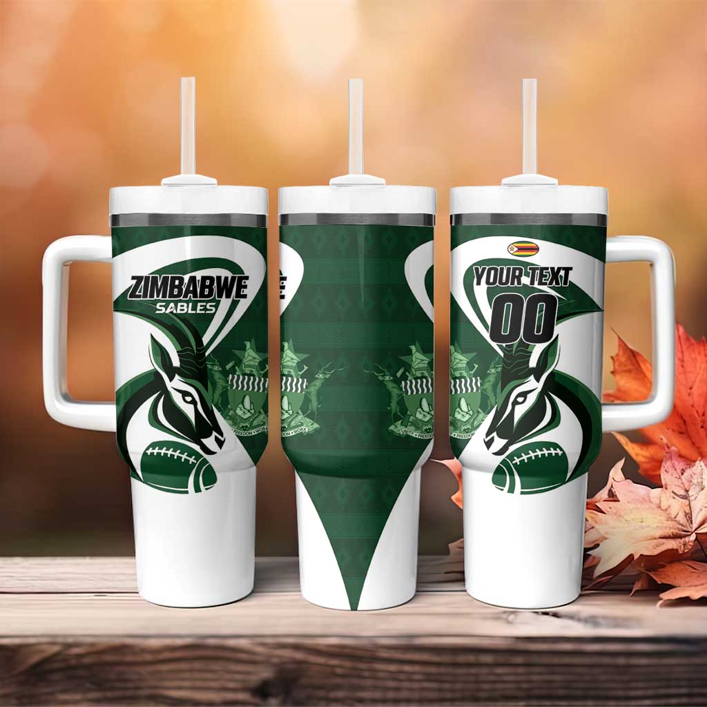 Custom Rugby Zimbabwe Tumbler With Handle Sables Is The Champion LT01