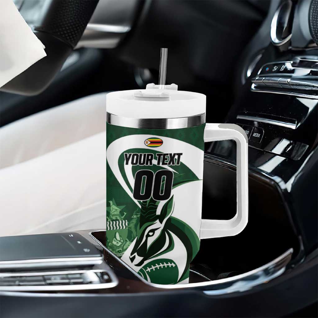 Custom Rugby Zimbabwe Tumbler With Handle Sables Is The Champion LT01