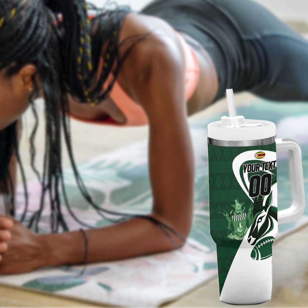 Custom Rugby Zimbabwe Tumbler With Handle Sables Is The Champion LT01