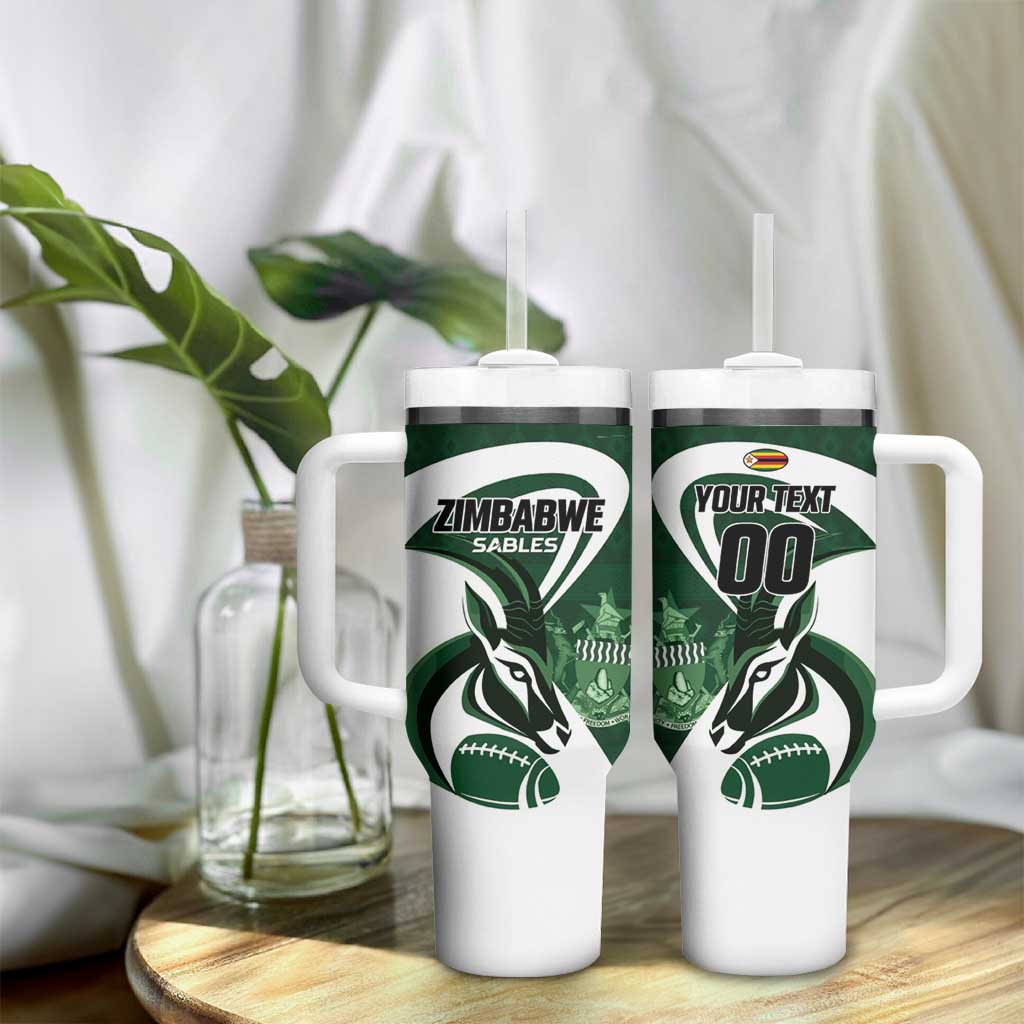 Custom Rugby Zimbabwe Tumbler With Handle Sables Is The Champion LT01