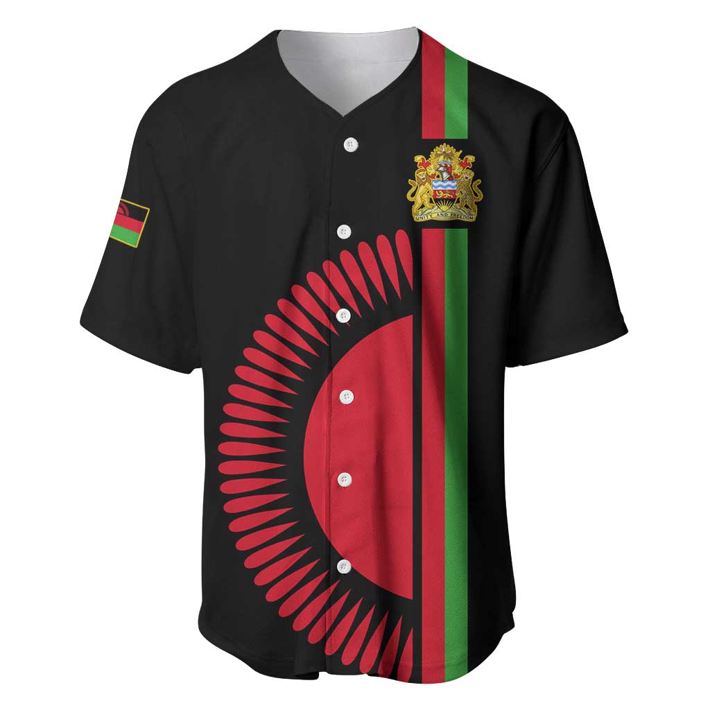 Personalized Malawi Baseball Jersey with Coat of Arms Flag Style LT01