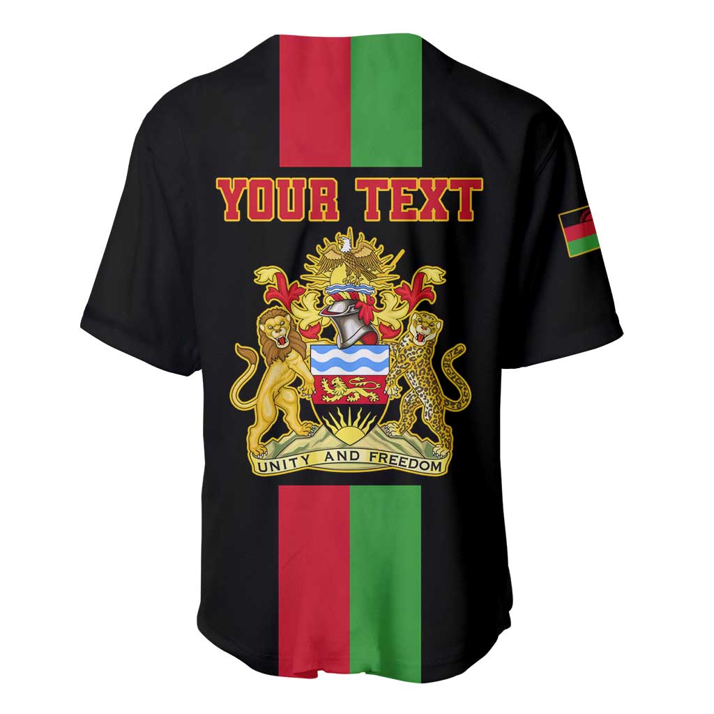 Personalized Malawi Baseball Jersey with Coat of Arms Flag Style LT01