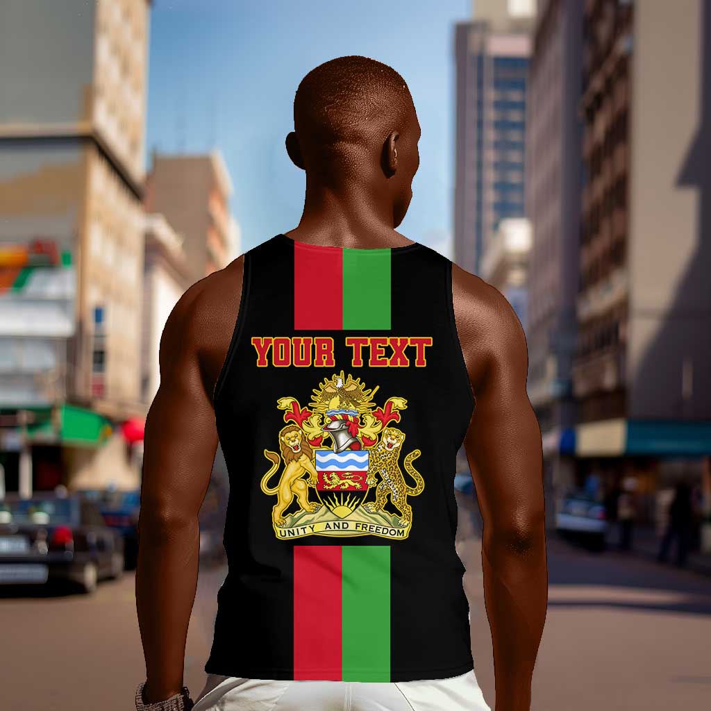 Personalized Malawi Men Tank Top with Coat of Arms Flag Style LT01