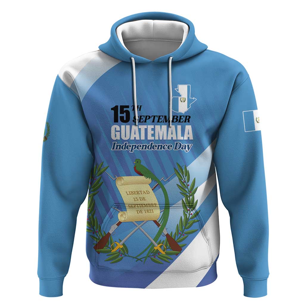 Guatemala Independence Day 1821 Hoodie Libre crezca fecundo LT01