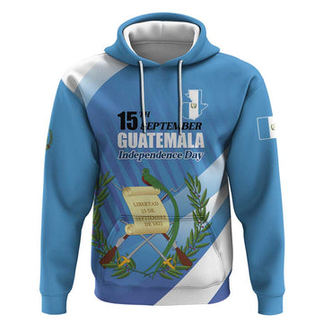 Guatemala Independence Day 1821 Hoodie Libre crezca fecundo LT01