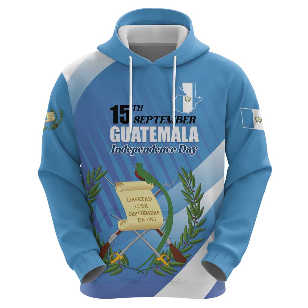 Guatemala Independence Day 1821 Hoodie Libre crezca fecundo LT01