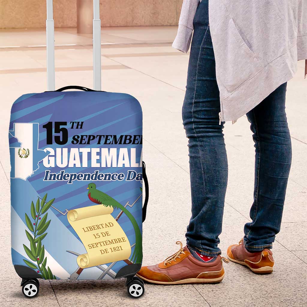 Guatemala Independence Day 1821 Luggage Cover Libre crezca fecundo LT01