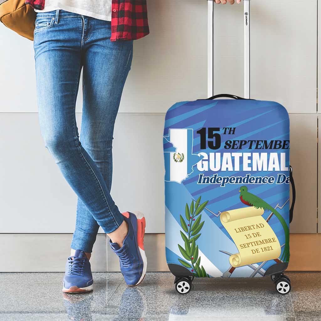 Guatemala Independence Day 1821 Luggage Cover Libre crezca fecundo LT01