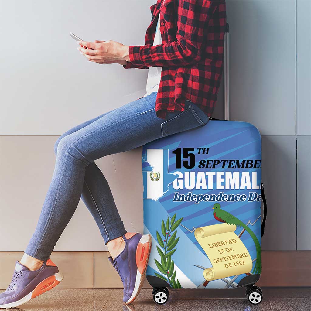 Guatemala Independence Day 1821 Luggage Cover Libre crezca fecundo LT01