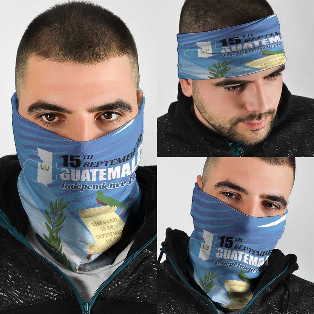 Guatemala Independence Day 1821 Neck Gaiter Libre crezca fecundo LT01