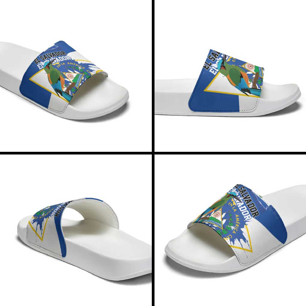 El Salvador Independence Day 1821 Slide Sandals LT01