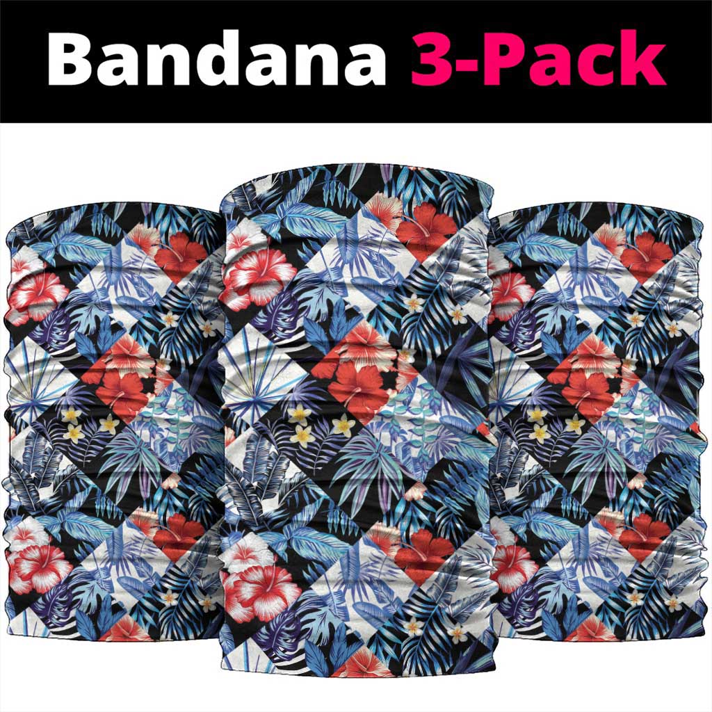 Hawaii Tropicana Blue Pattern Neck Gaiter LT01