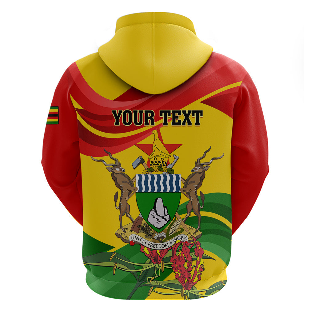 Zimbabwe Independence Day Hoodie Chapungu Bird With Flame Lily LT01