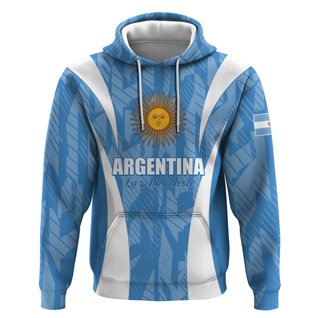 Personalized Argentina 2024 Hoodie Vamos La Albiceleste Campeon LT01