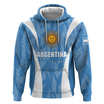Personalized Argentina 2024 Hoodie Vamos La Albiceleste Campeon LT01