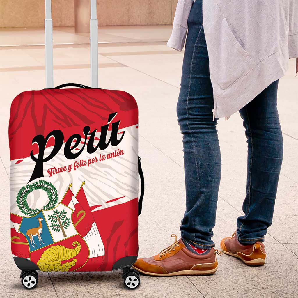 Peru Luggage Cover Piruw Ripuwlika Flag Stylized LT01