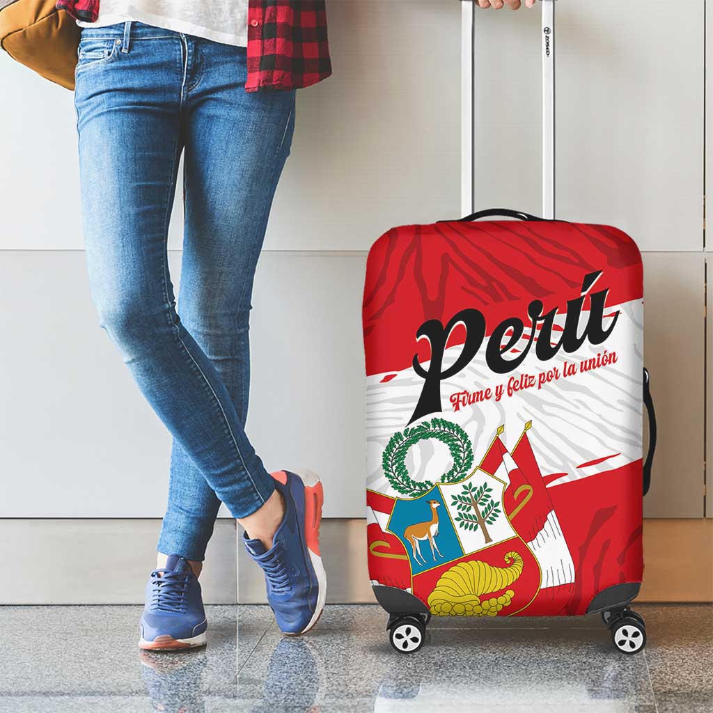 Peru Luggage Cover Piruw Ripuwlika Flag Stylized LT01
