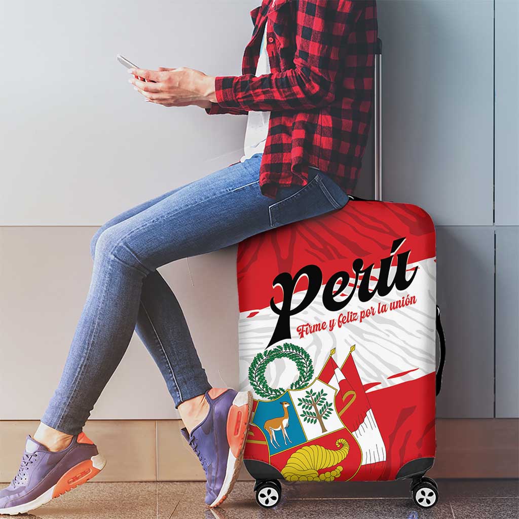 Peru Luggage Cover Piruw Ripuwlika Flag Stylized LT01