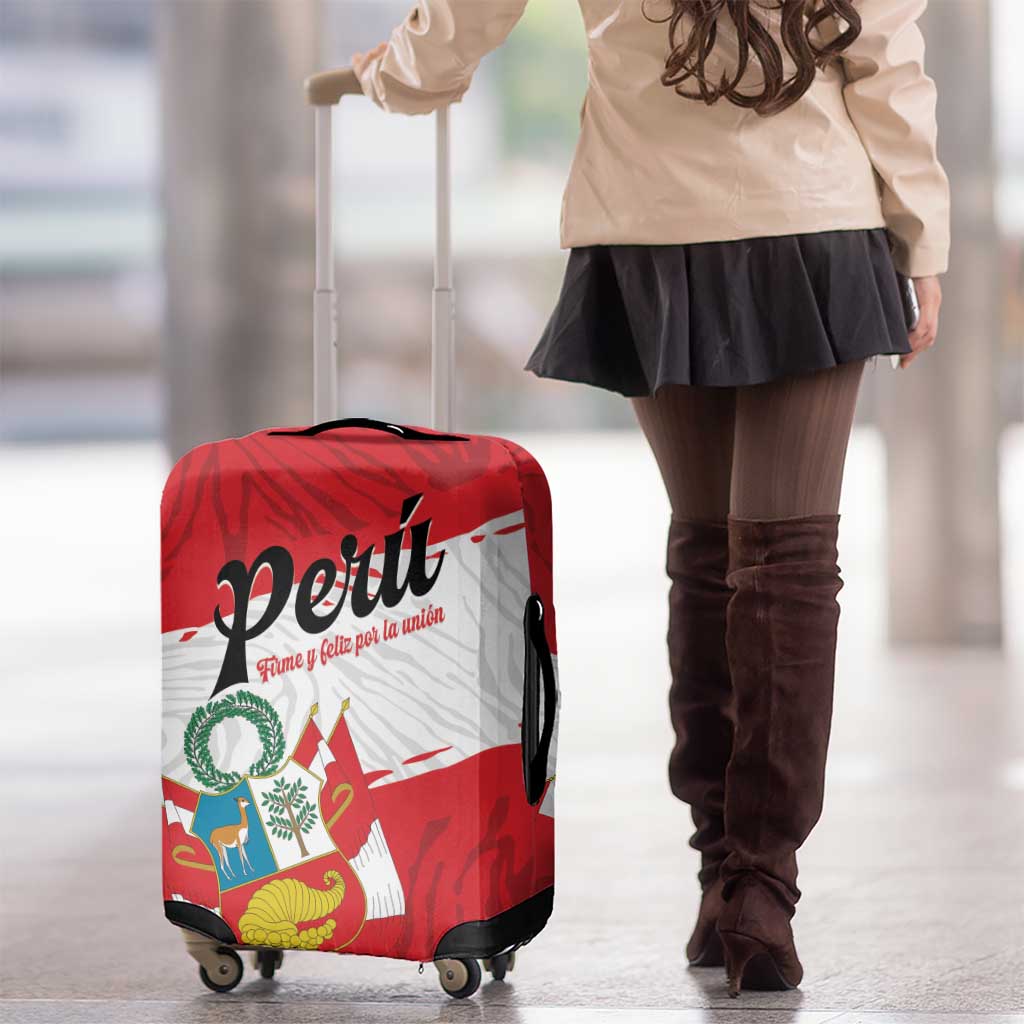 Peru Luggage Cover Piruw Ripuwlika Flag Stylized LT01