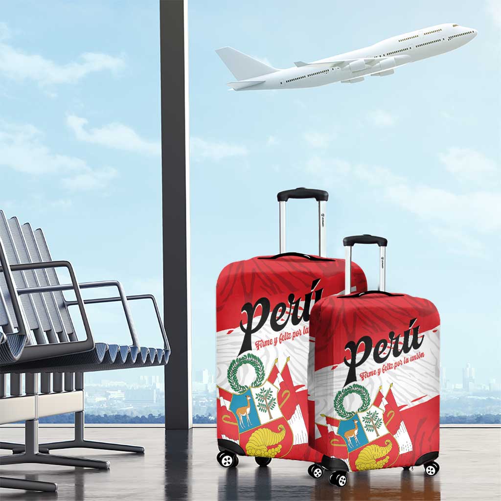 Peru Luggage Cover Piruw Ripuwlika Flag Stylized LT01