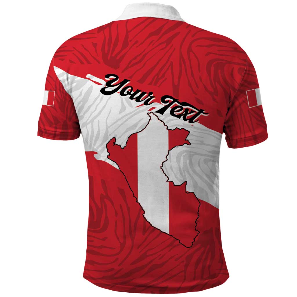 Personalized Peru Polo Shirt Piruw Ripuwlika Flag Stylized LT01