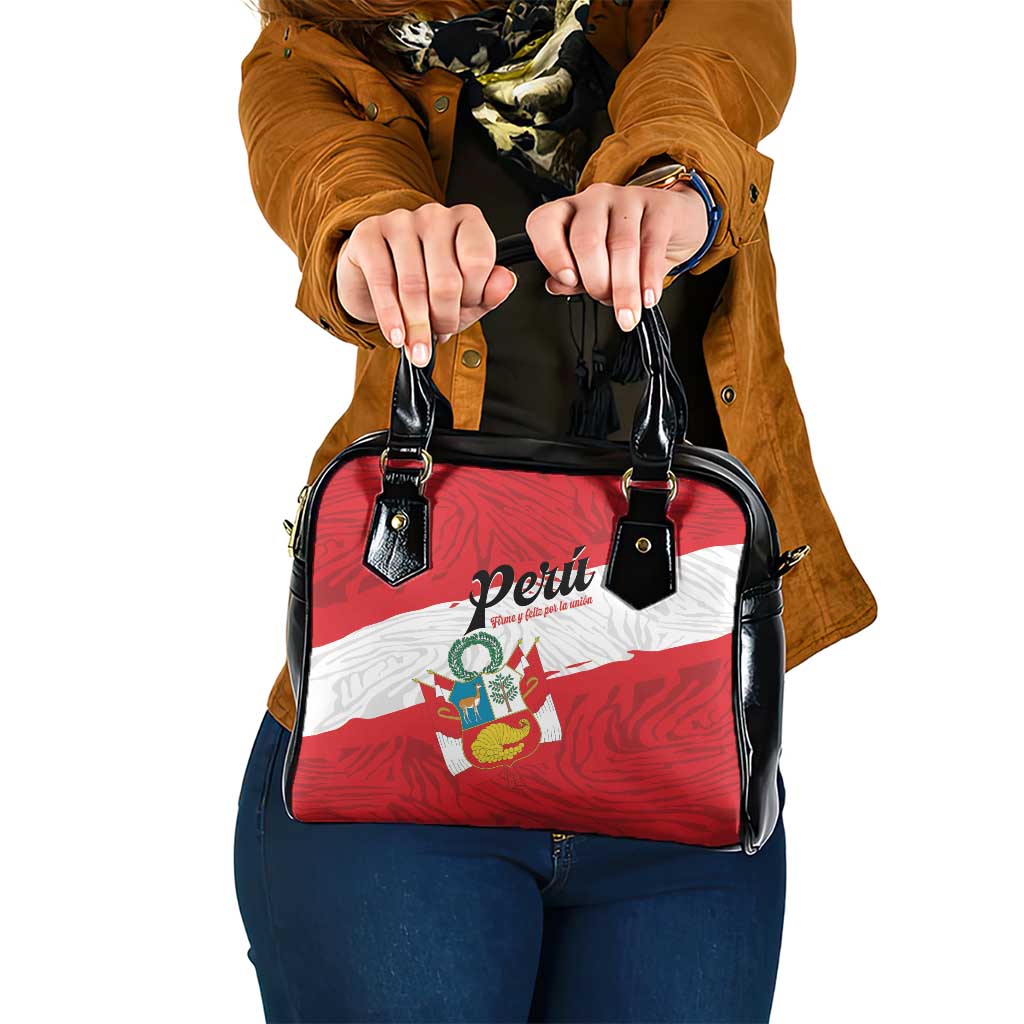 Peru Shoulder Handbag Piruw Ripuwlika Flag Stylized LT01