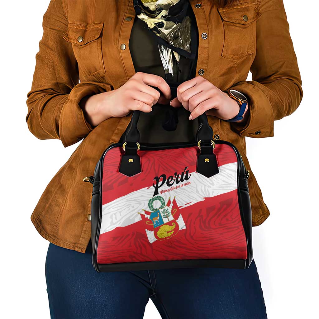 Peru Shoulder Handbag Piruw Ripuwlika Flag Stylized LT01