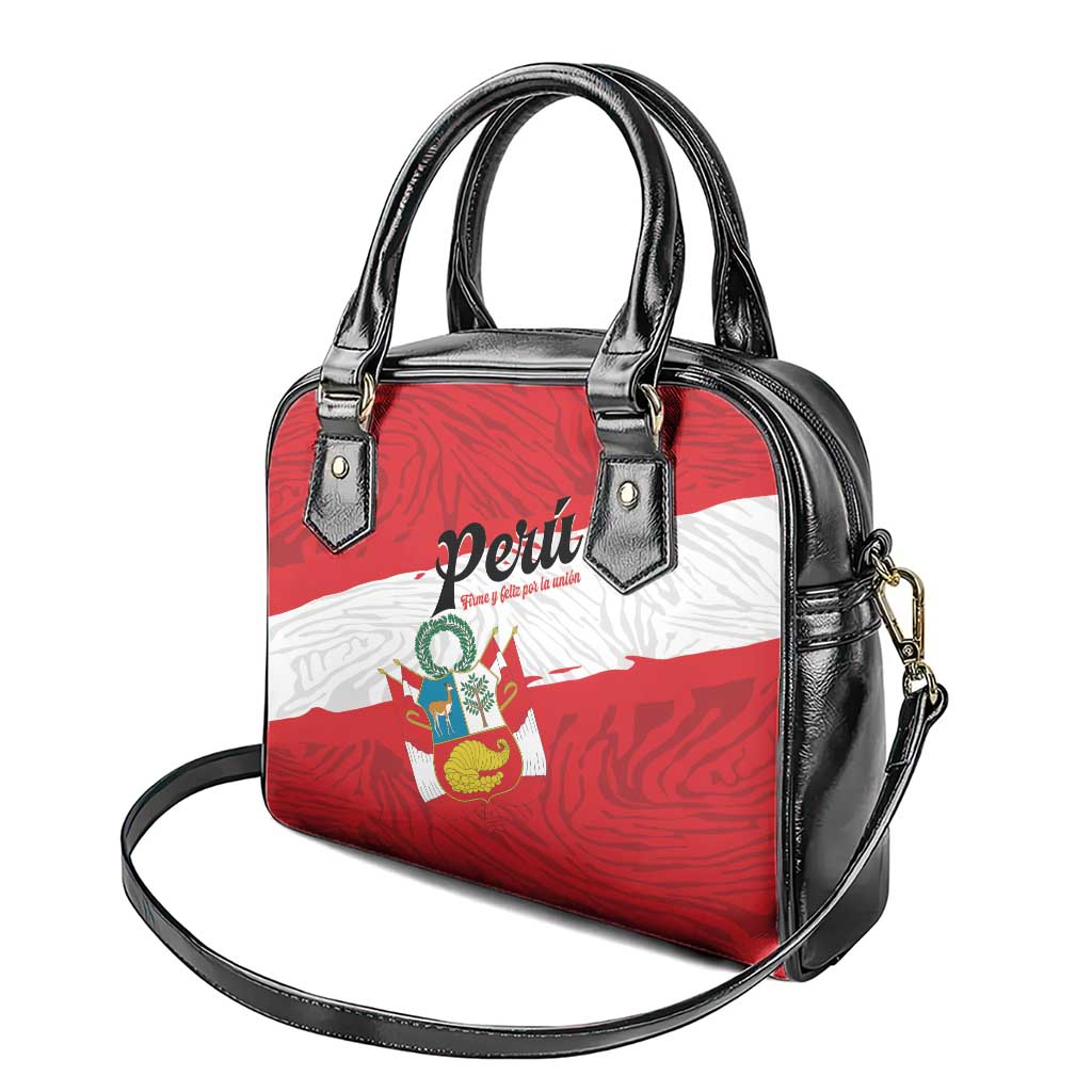 Peru Shoulder Handbag Piruw Ripuwlika Flag Stylized LT01